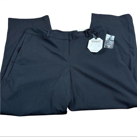 Liz Claiborne Secretly Slender Black Dress Pants Career Pants NWT - 14P - Picture 1 of 10